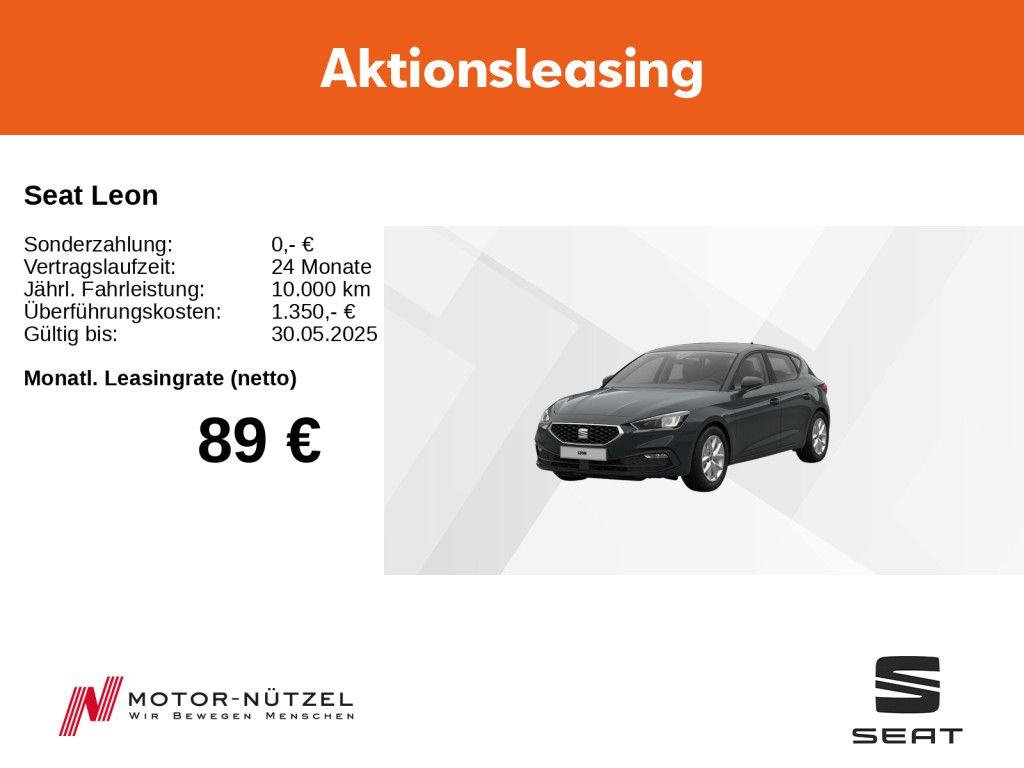 Seat Leon *BESTELLAKTION* exklusiv für Gewerbekunden