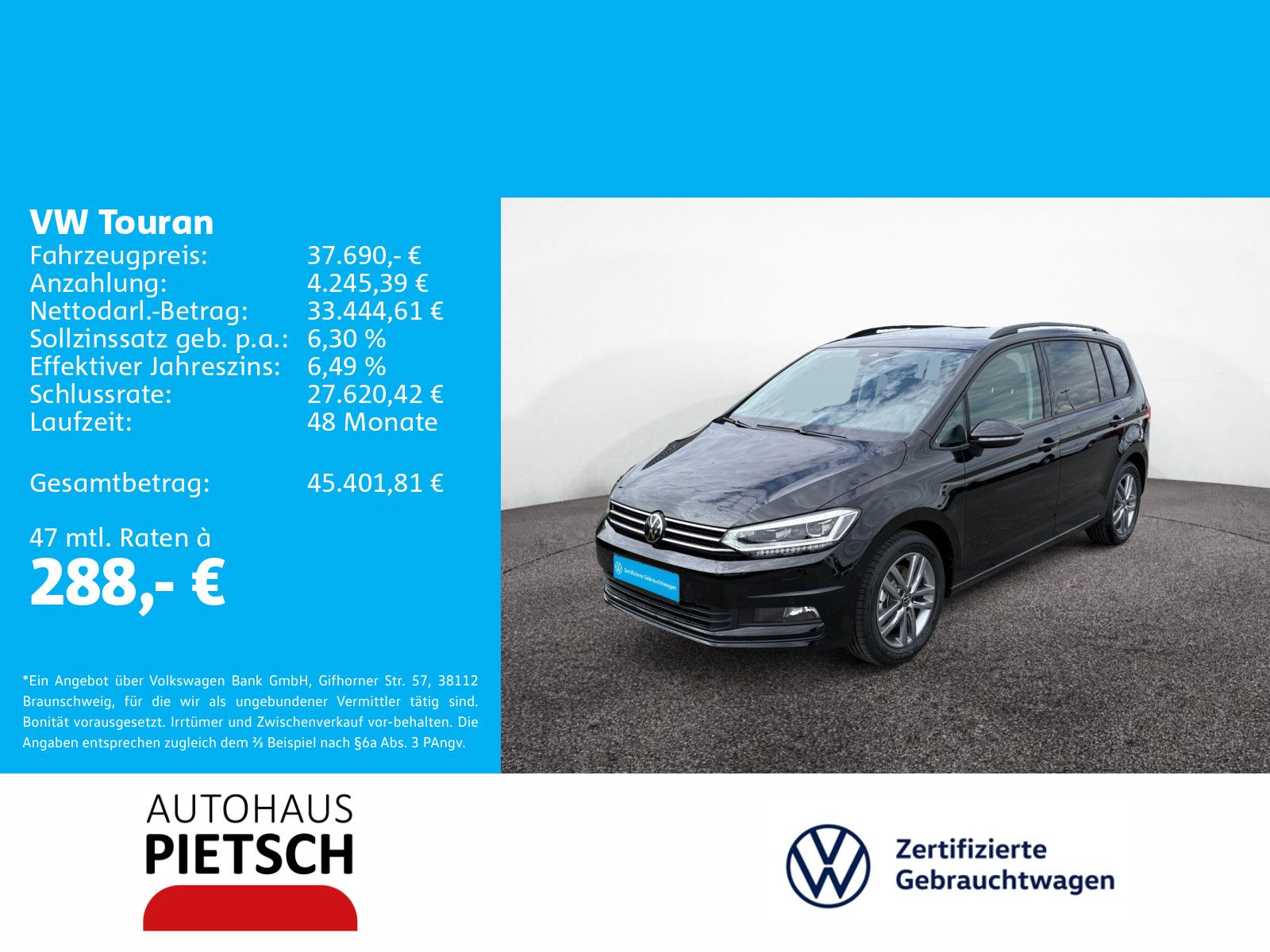 Volkswagen Touran 1.5 TSI Comfortline DSG 7-Sitzer AHK ACC foto 2