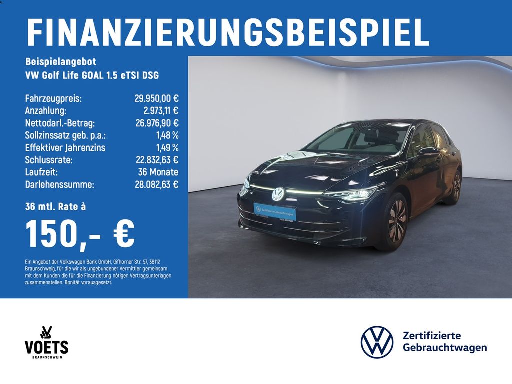 Golf Life GOAL 1.5 eTSI DSG RearView+Matrix-LED