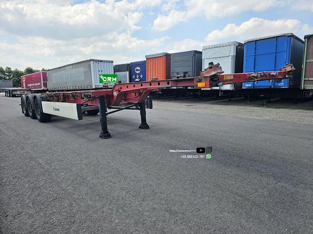 Krone Sd 3 axle container chassis | all connections |