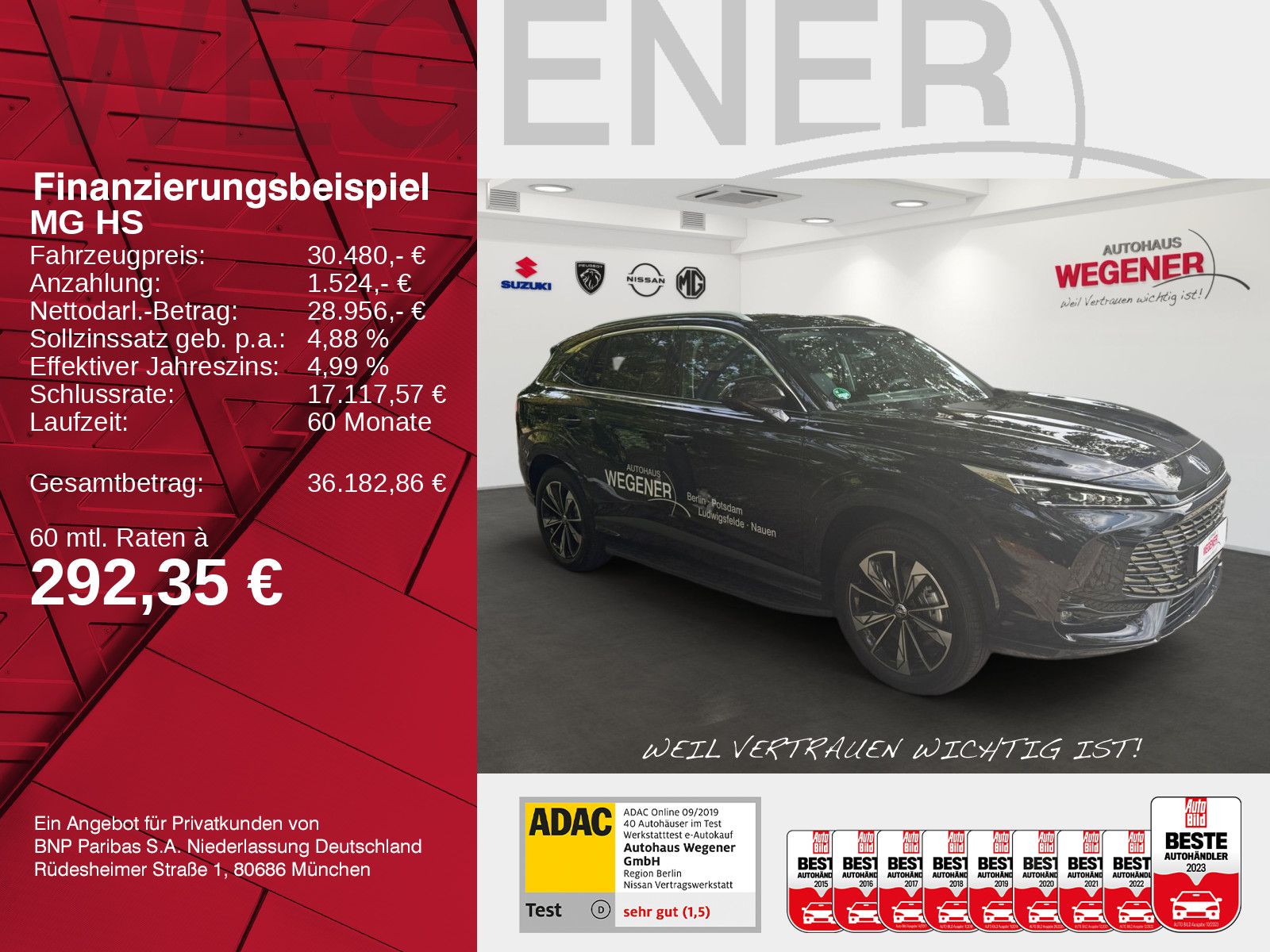 MG HS PHEV Luxury Standheizung|LED|360|CarPlay|ACC imagem 2