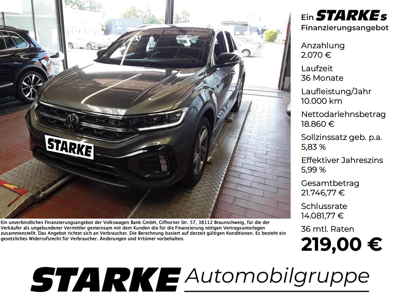 Volkswagen T-Roc 1.0 TSI R-Line AHK Navi LED Kamera PDC LM