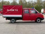 Volkswagen T4 DOKA Feuerwehr Pritsche Plane Org. 46.500 KM! - Volkswagen Transporter/Lkw bis 7,5t Feuerwehr