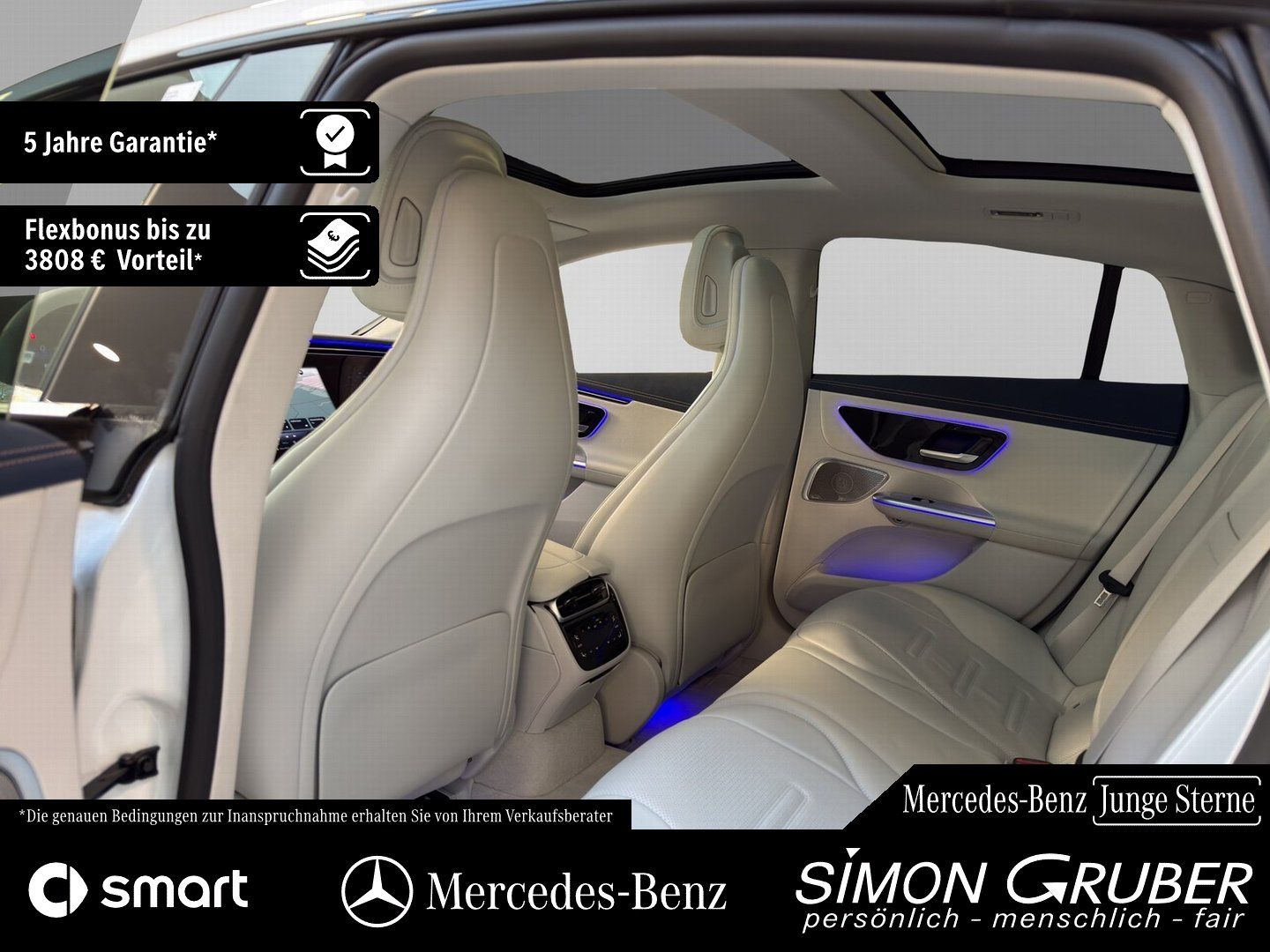 Fahrzeugabbildung Mercedes-Benz EQE 43 4M AMG Night Hyper Pano Carbon Nappa TV