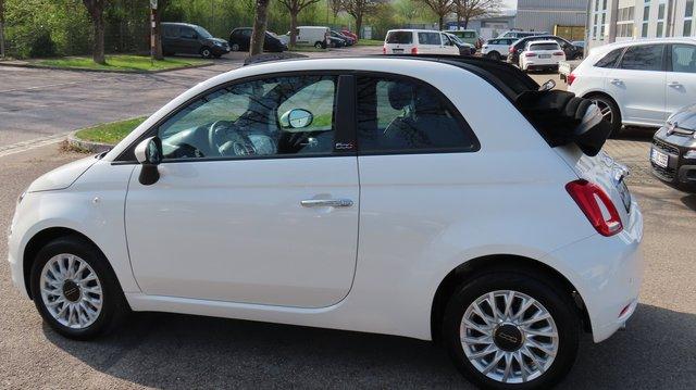 Fiat 500 Cabrio Lounge Hybrid 70 PS Weiss-Schwarz