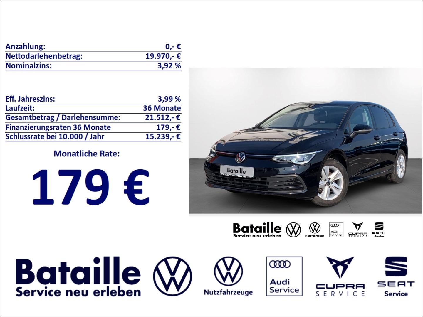 Volkswagen Golf VIII 1.5 TSI Life Navi Rückfahrkam. SHZ LED