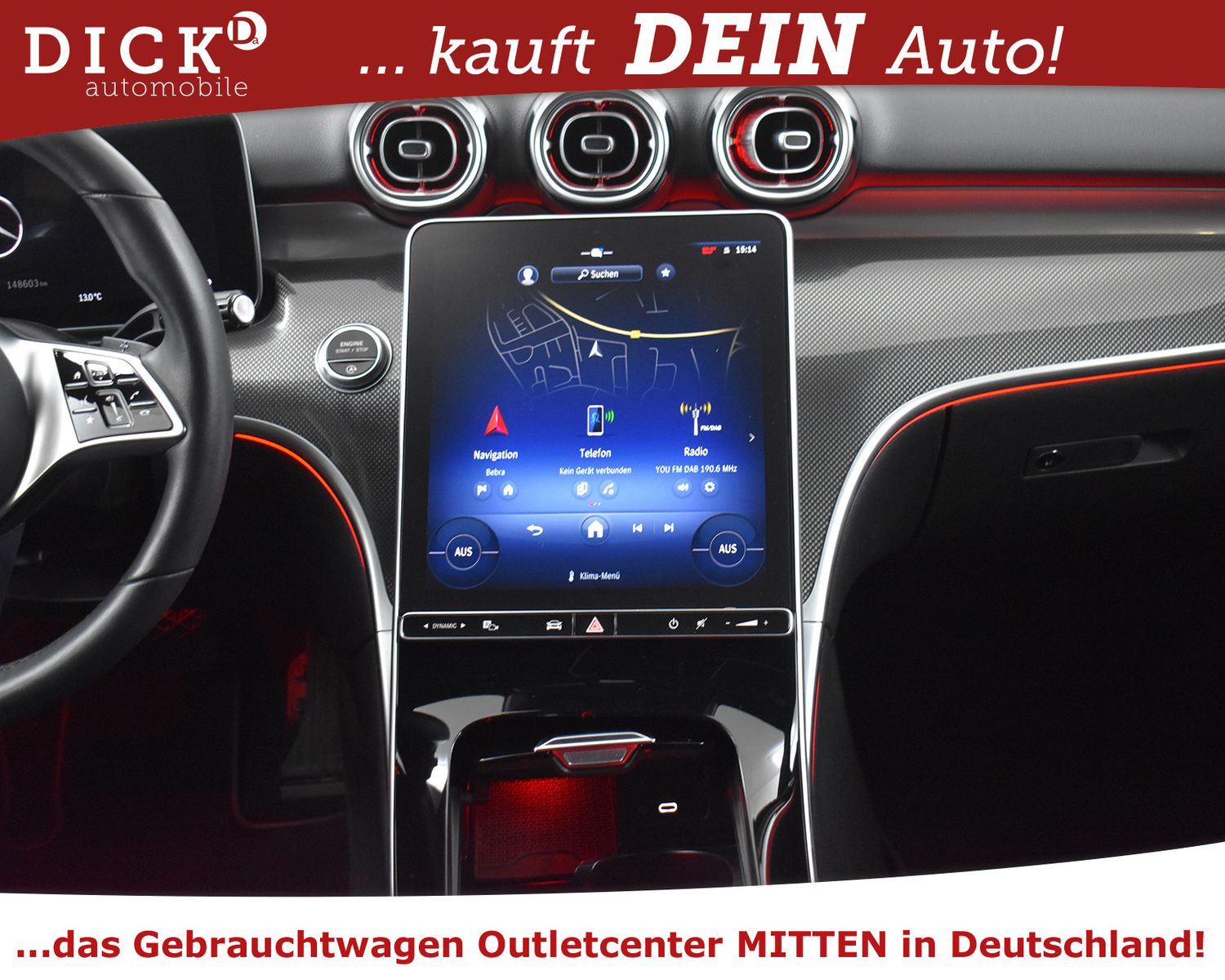 MERCEDES-BENZ C200d Avant NIGHT+WIDES+KAM+LEDER+ACC+DIGITAL+18 - Image 12