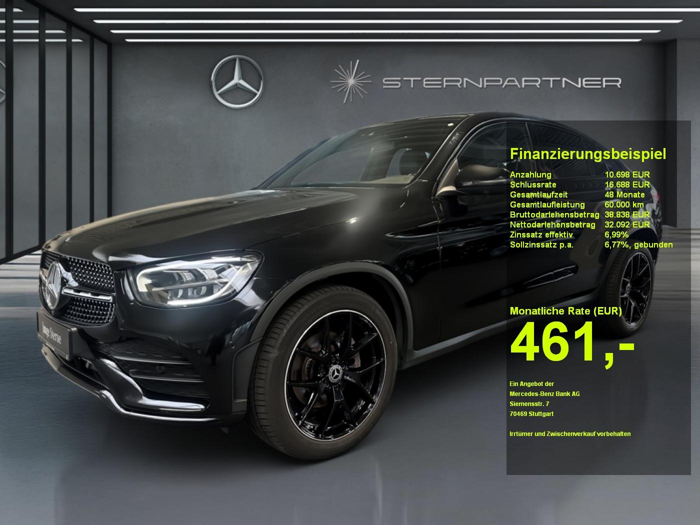 Mercedes-Benz GLC 220 d 4M AMG+Night+Mem+360°+Burm+AHK+Distr+