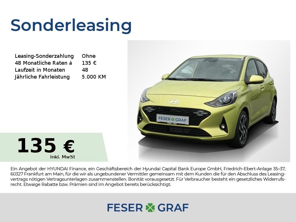 Hyundai i10 PRIME NAVI CAM LED-TFL SHZ LHZ CARPLAY KLIMA