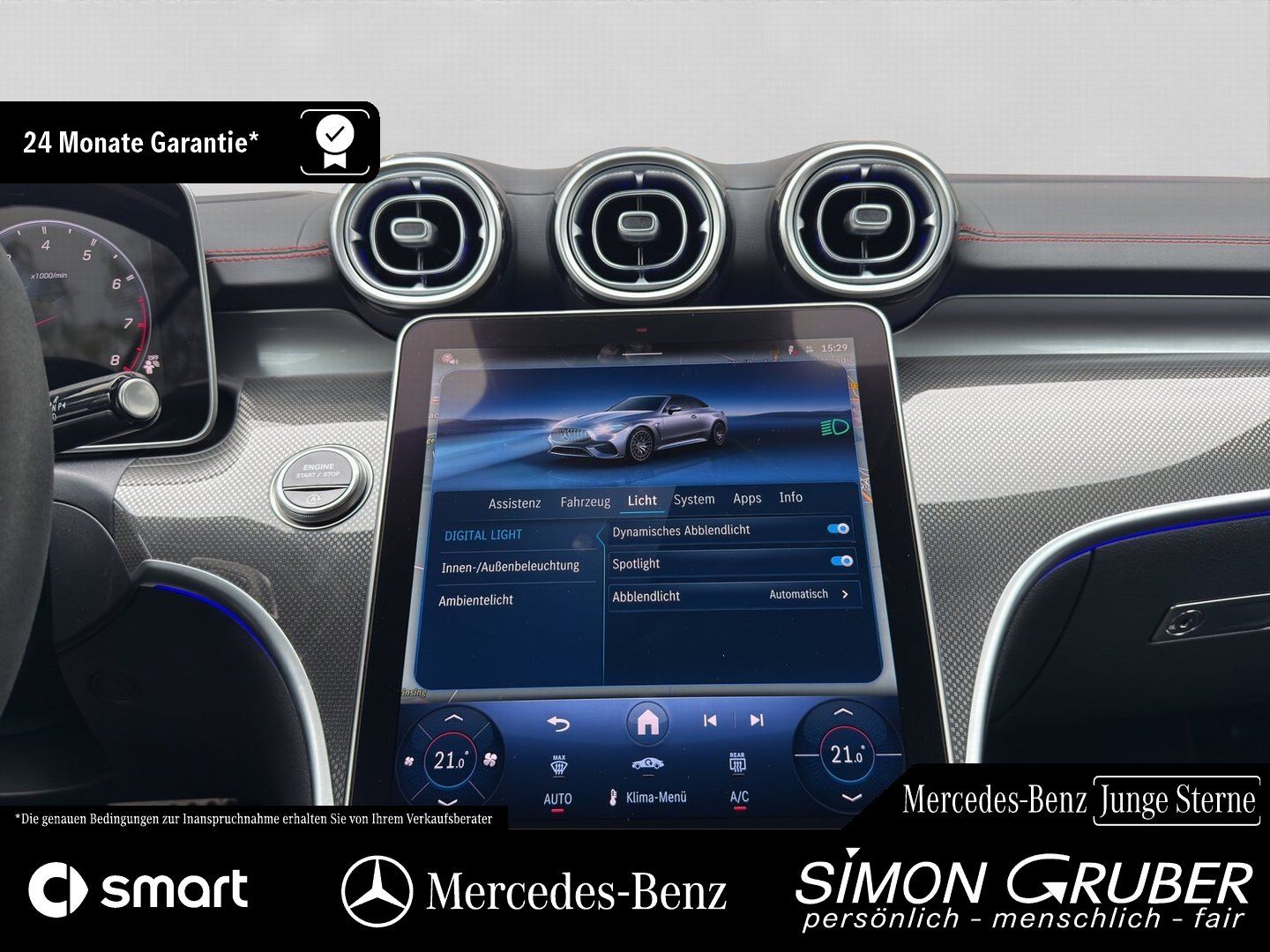 Fahrzeugabbildung Mercedes-Benz CLE 53 4M AMG Dyn+ Optik Sound Driver HUD Burm