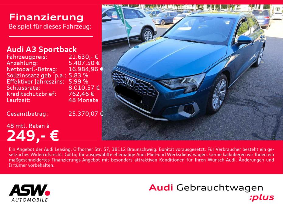 Audi A3 Sportback Advanced 35TDI S troni LED Navi RFK