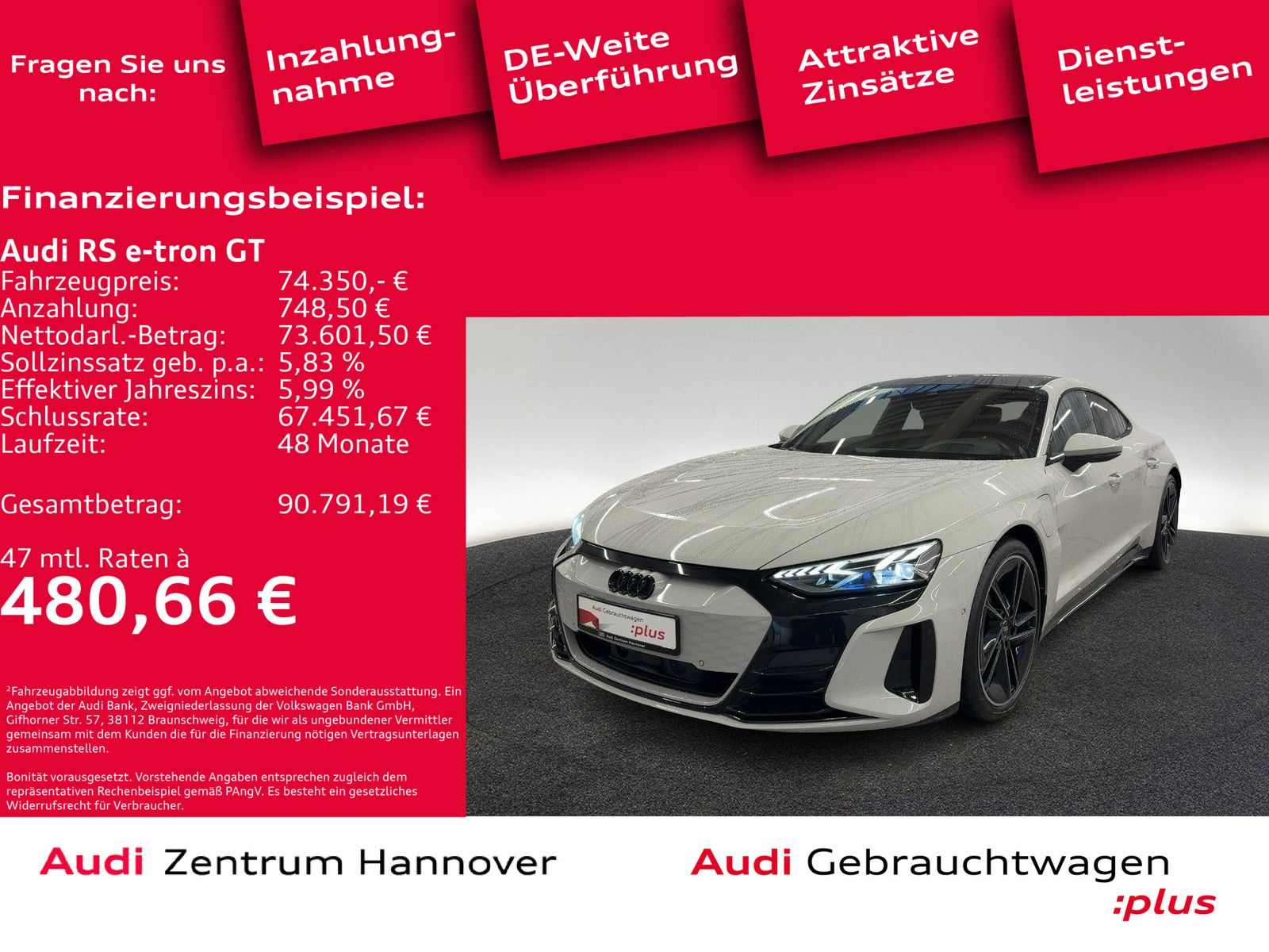 Audi RS e-tron GT quattro Head-Up Laser Pano B&O