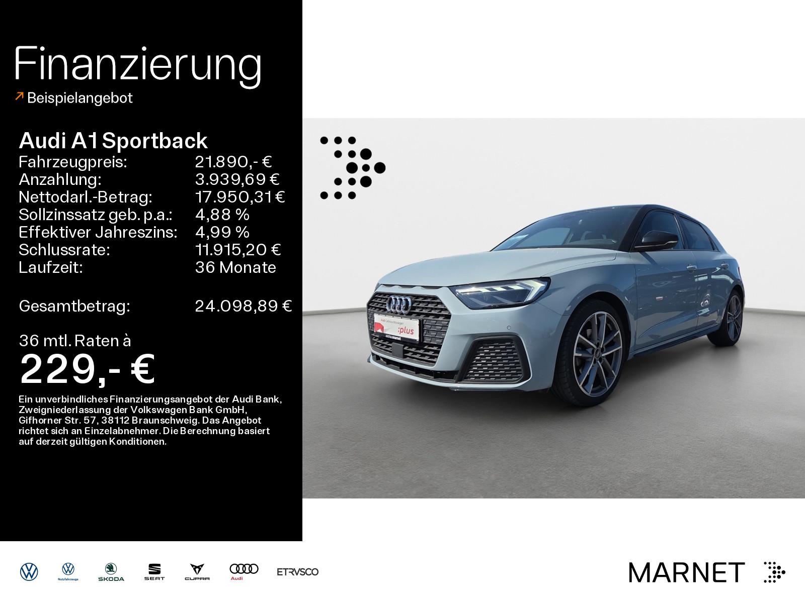 Audi A1 Sportback 30 TFSI*LED*Alu*PDC*Virtual Cockpit
