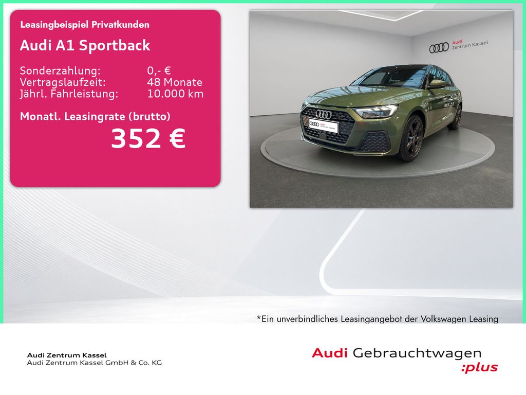 A1 Sportback 25 TFSI S line LED CarPlay PDC 17"