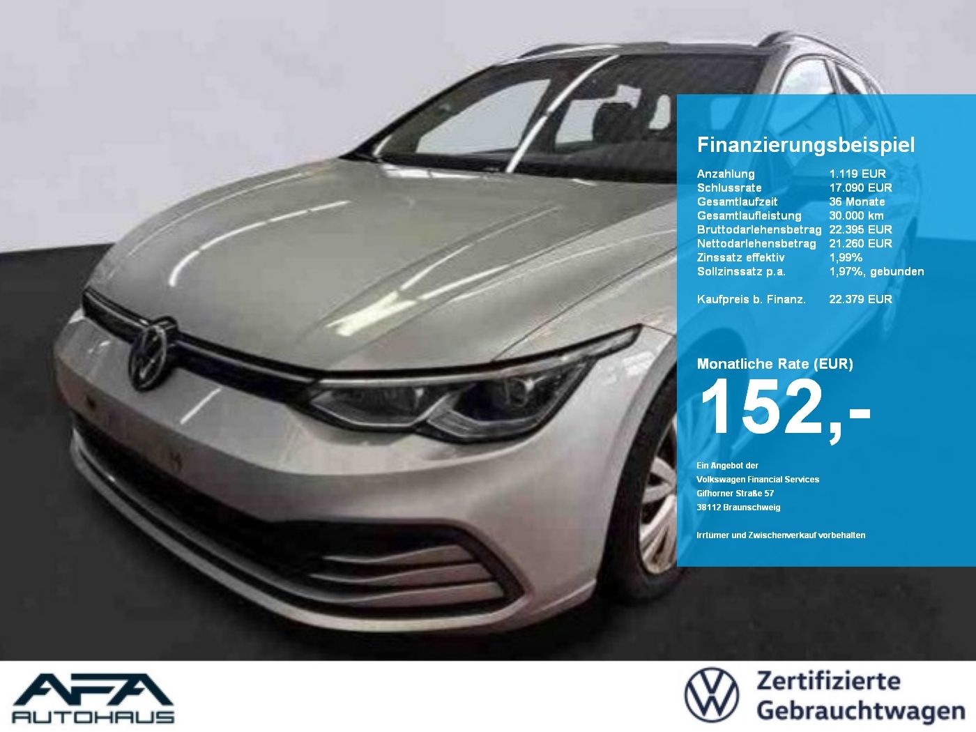 Volkswagen Golf VIII Var. 1.5 eTSI LIFE DSG ACC*NAV*SHZ*PDC