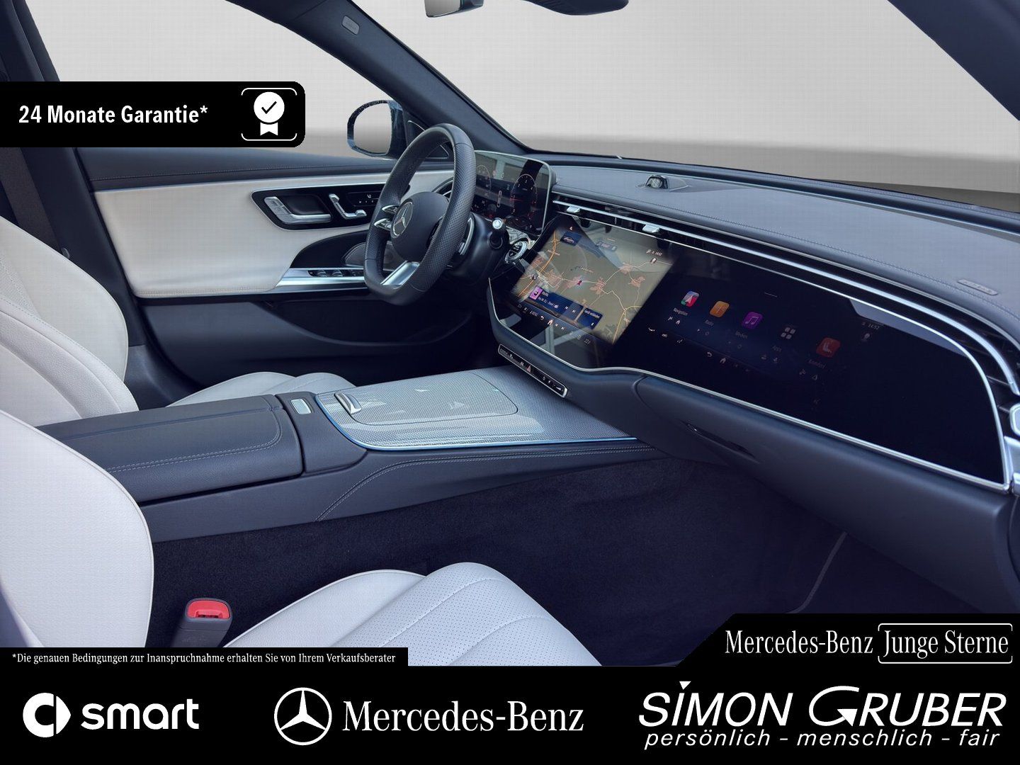 Fahrzeugabbildung Mercedes-Benz E 220 d AMG Superscreen Pano Burm Night 360° 20"