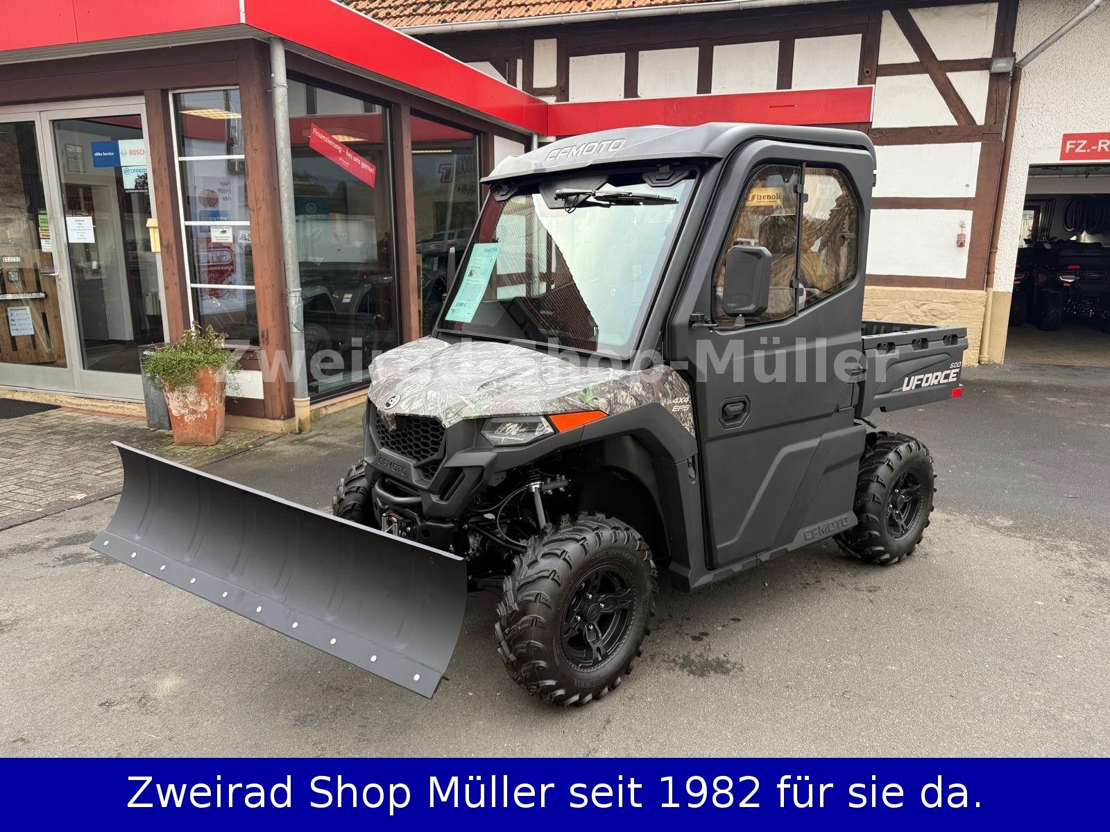 CFMOTO UFORCE 600 Vollkabine und Schneeschieber