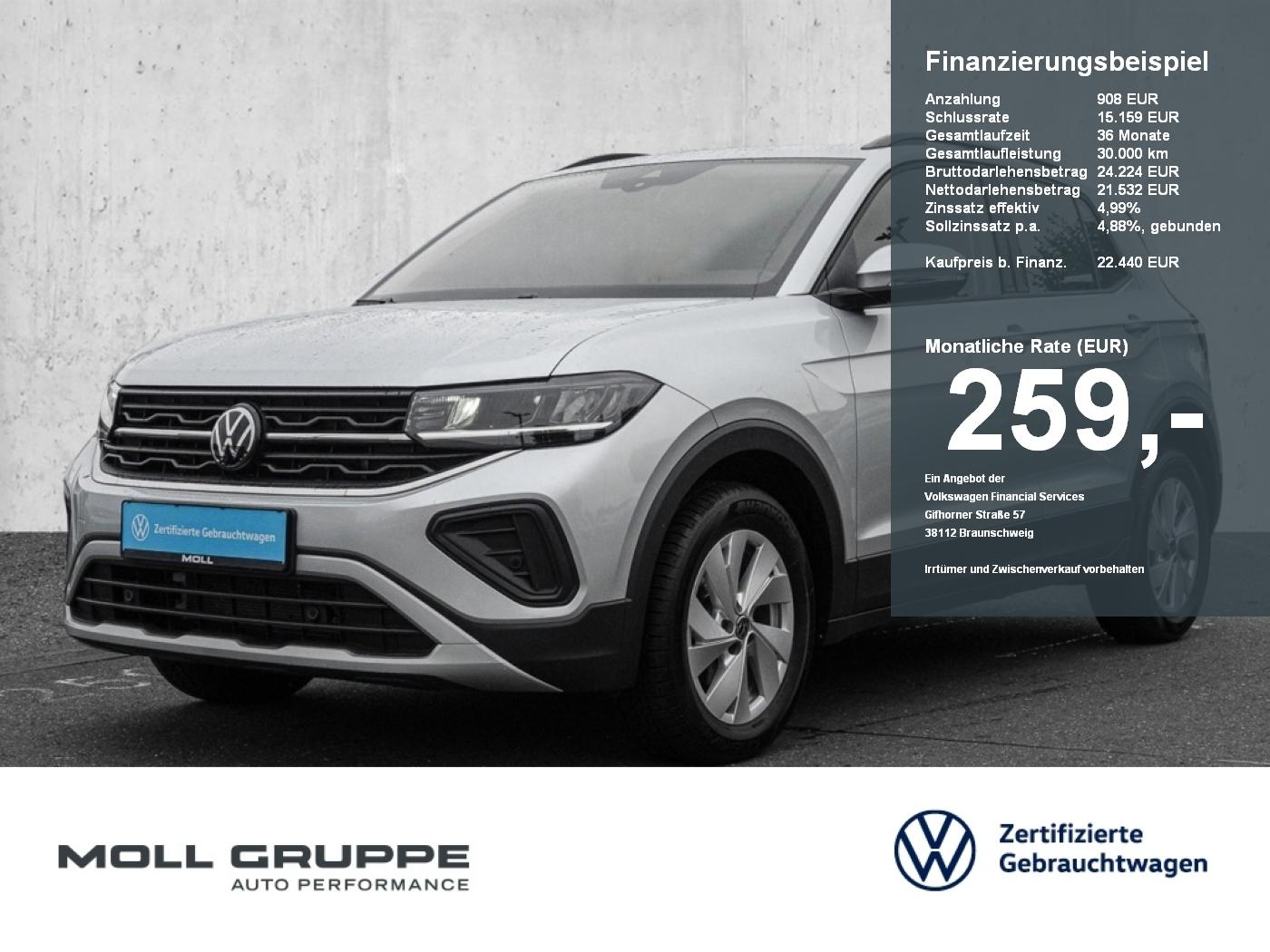 Volkswagen T-Cross 1.0 TSI Life KAM LED LM PDC SHZ SPURH
