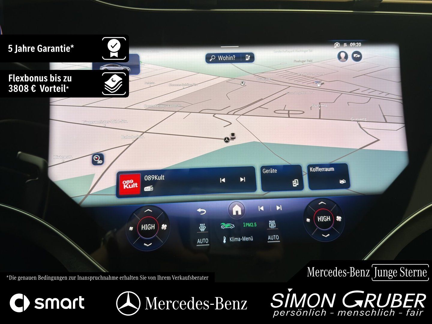 Fahrzeugabbildung Mercedes-Benz EQE 43 4M AMG Hyper Pano HUD Massage Md2025