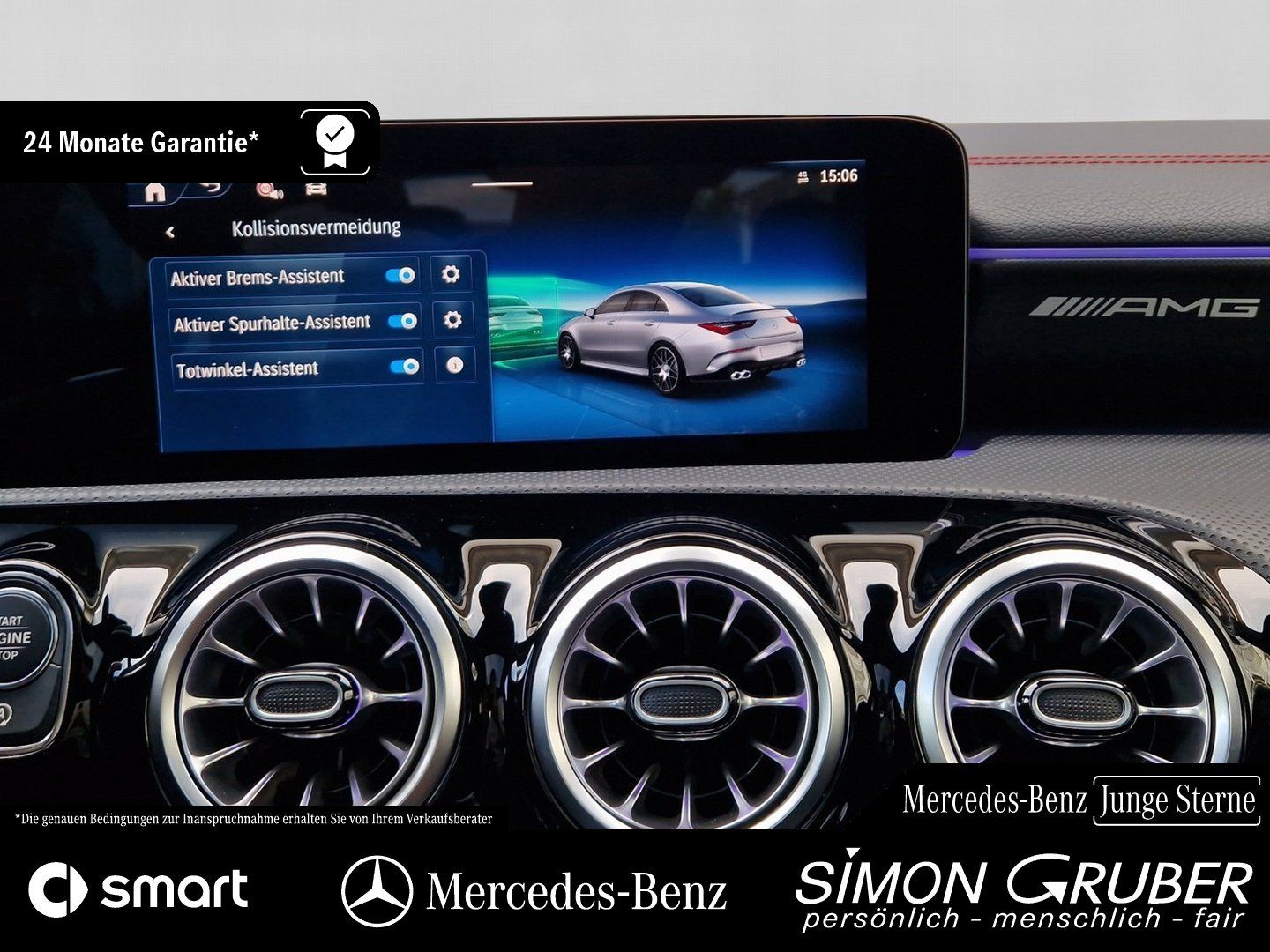 Fahrzeugabbildung Mercedes-Benz CLA 45 S 4M AMG Aero Burm Pano MBeam 360 drivers