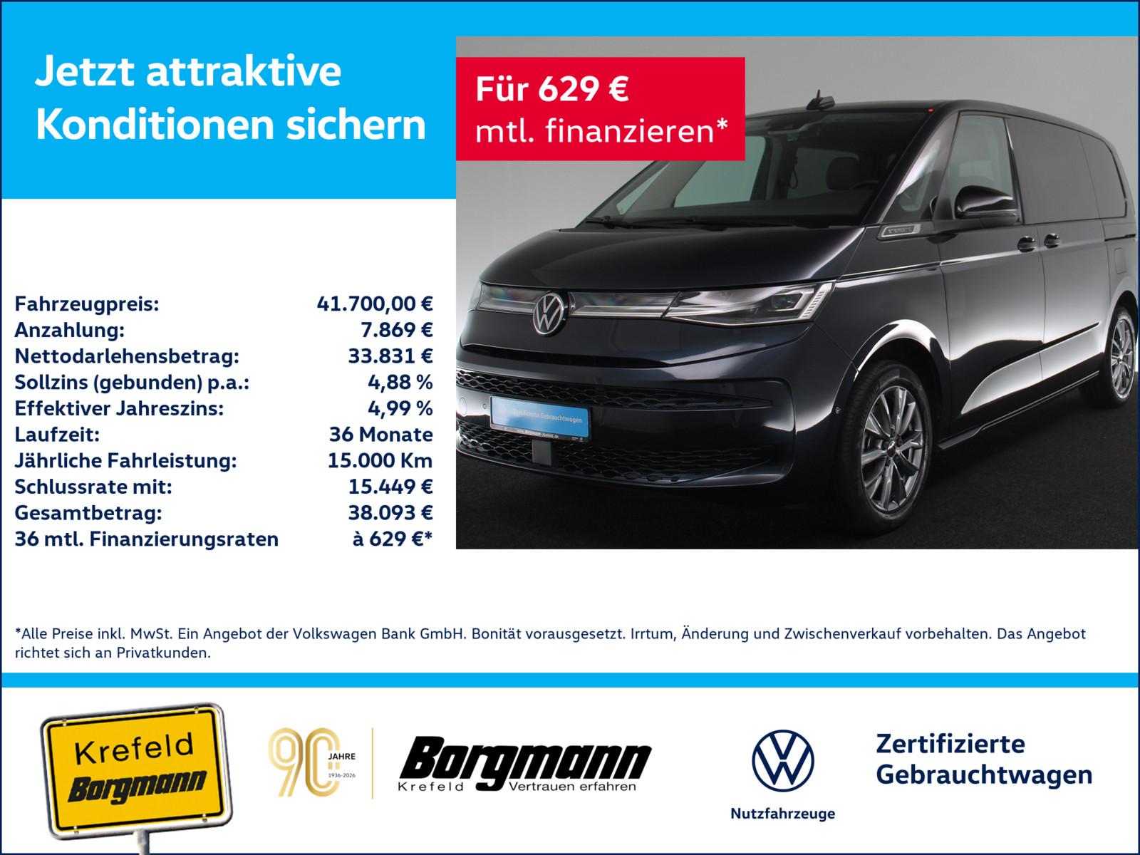 Volkswagen T7 Multivan 1.4 TSI eHybrid Energetic AHK PANO