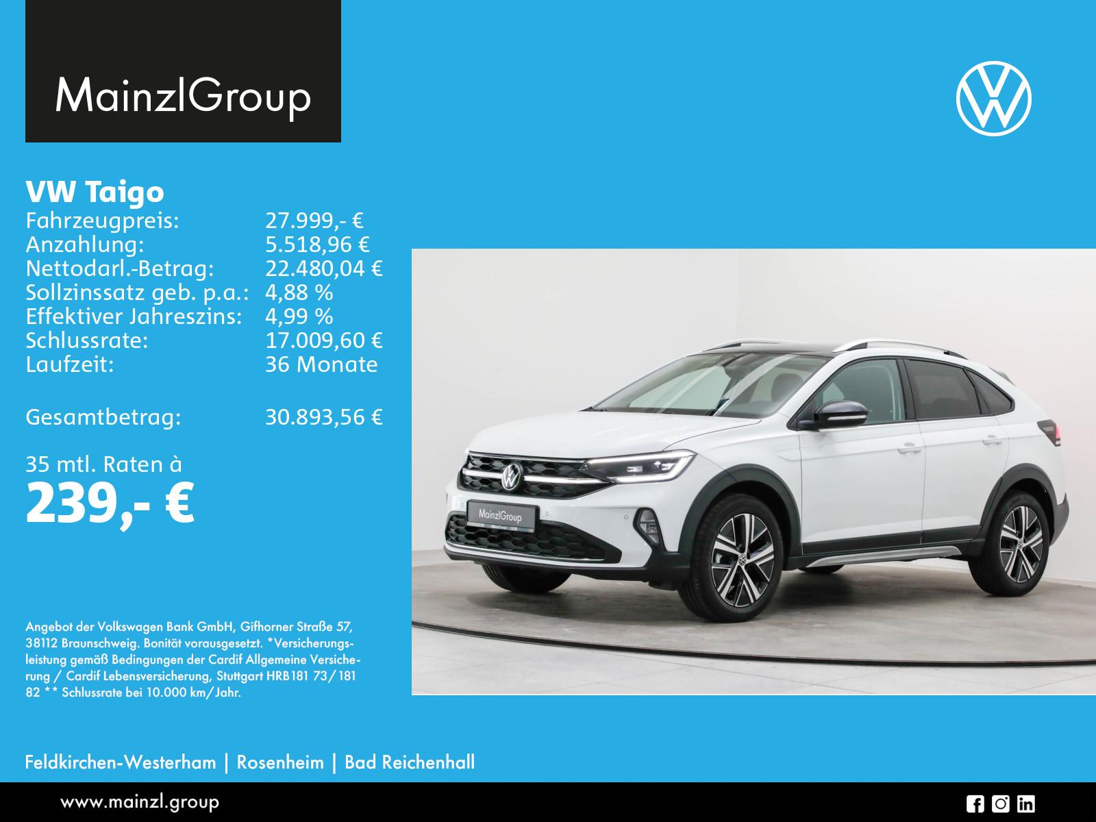 Volkswagen Taigo Style 1,0 l TSI OPF 85 kW (116 PS) 7-Gang-