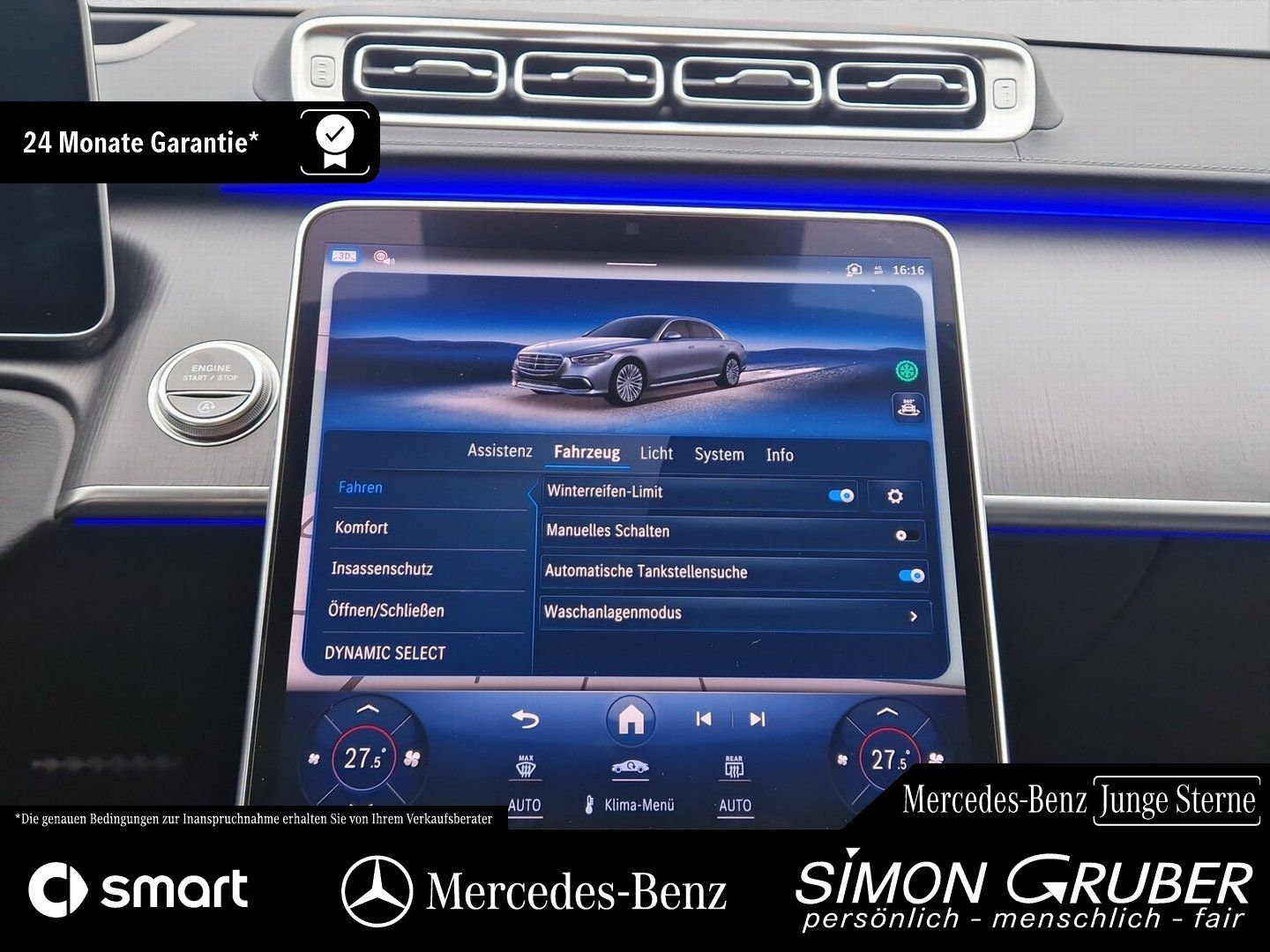 Fahrzeugabbildung Mercedes-Benz S 350 d 4MATIC AMG Pano HUD Burm Sitzklima