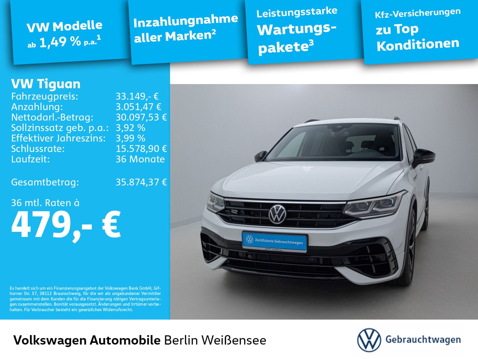 Volkswagen Tiguan 2.0 TSI R 4Motion DSG MATRIX AHK NAVI APP foto 2