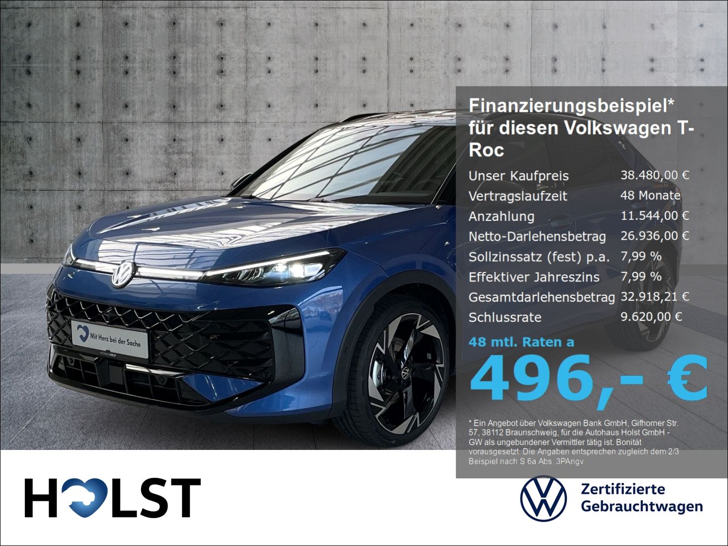Volkswagen T-Roc R-Line 1.5 eTSI OPF 150 PS 7-Gang-DSG