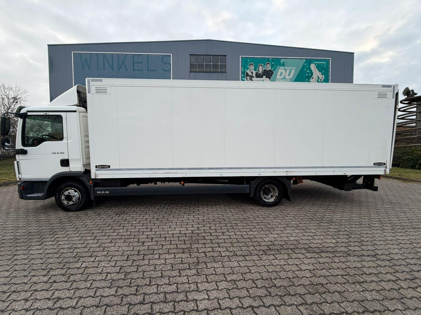 MAN TGL 8.190  Isolier Koffer mit Ladebordwand
