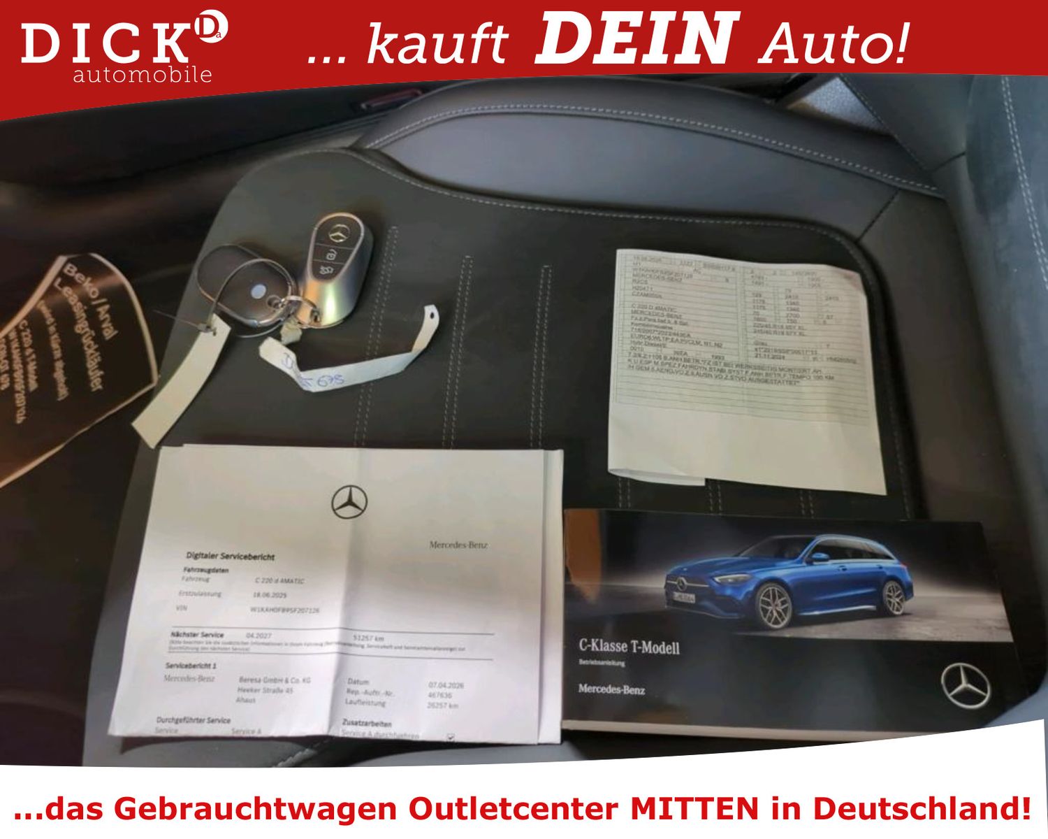 Fahrzeugabbildung Mercedes-Benz C 220d T 4Mat 9G AMG Line LED+/NAVI/VIRTU/BURME