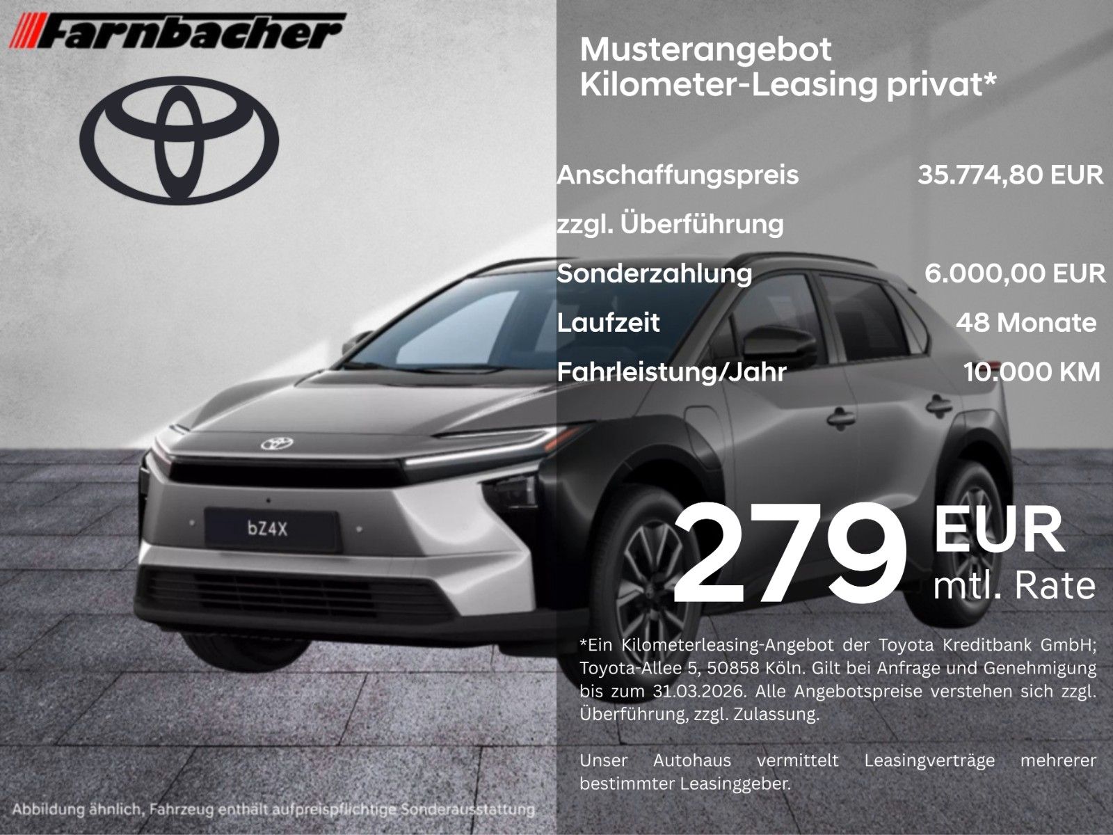 Fahrzeugabbildung Toyota bZ4X 73 kWh Teamplayer 224PS