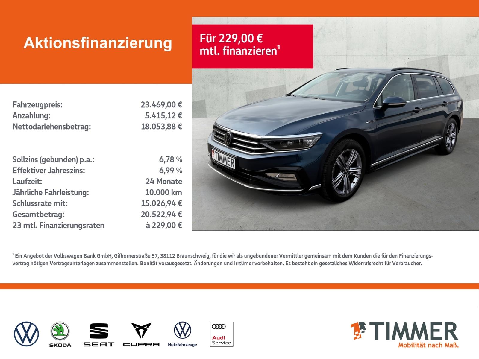 Volkswagen Passat Variant 2.0 TDI DSG R-LINE +IQ.LIGHT +ACC