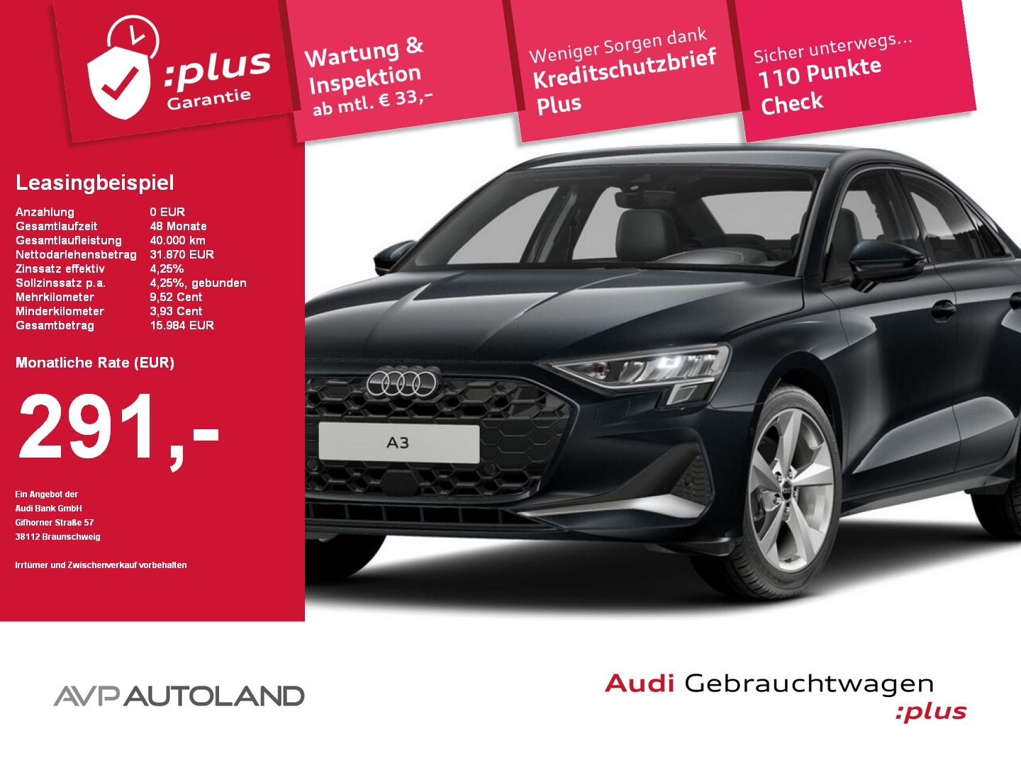 Audi A3 Limousine 35 TFSI S tronic advanced | AHK |