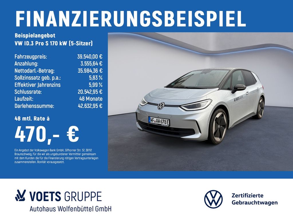 Abbildung Leasingangebot Volkswagen ID.3 Pro S 170 kW (5-Sitzer)