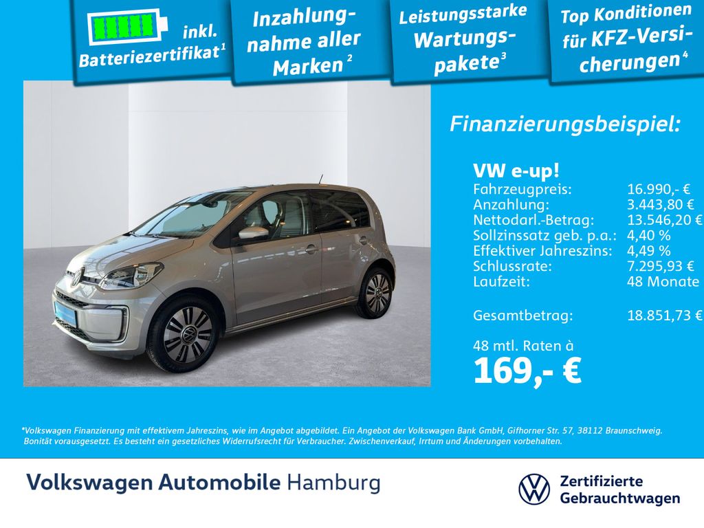 Volkswagen e-up! Style Plus Klimaautomatik beh. Frontscheib
