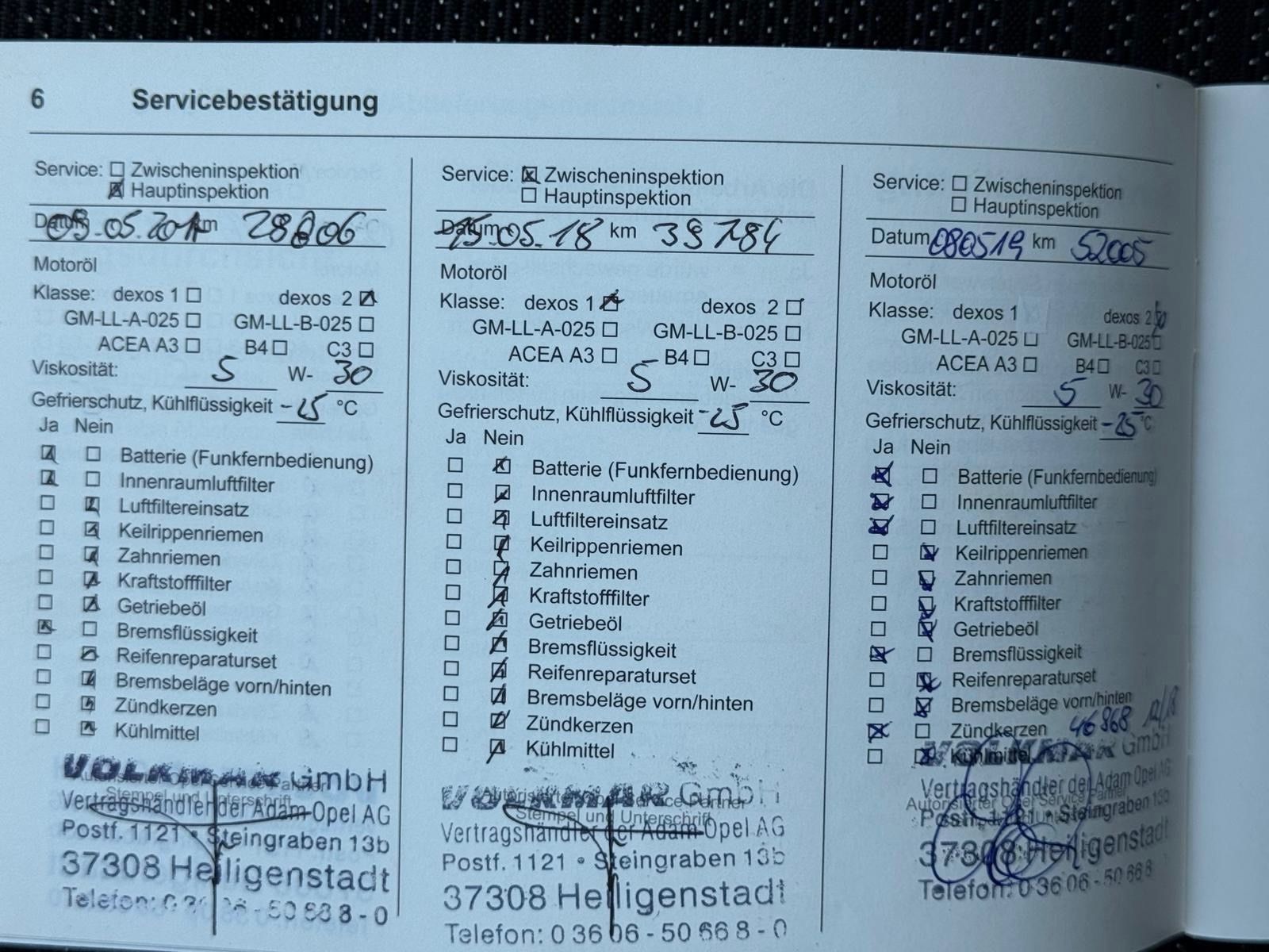 Fahrzeugabbildung Opel Meriva B Style°1. Hand°