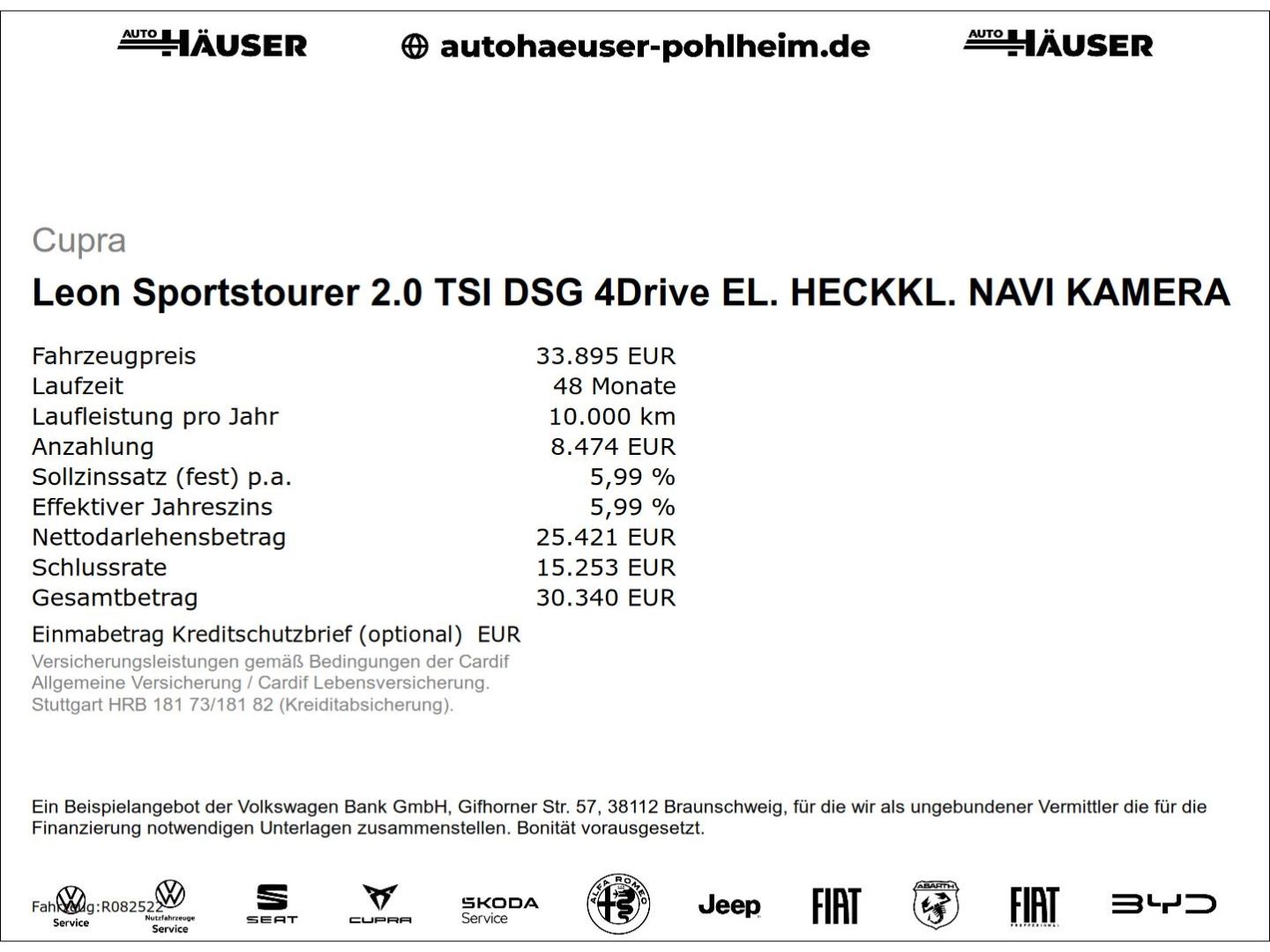 Cupra Leon Sportstourer 2.0 TSI DSG 4Drive EL. HECKKL. imagem 2