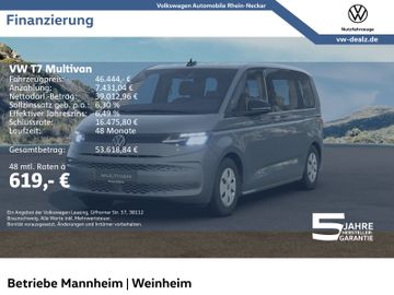 Volkswagen Leasingangebot: Volkswagen T7 Multivan 2.0 TDI DSG Klima PDC LED DAB