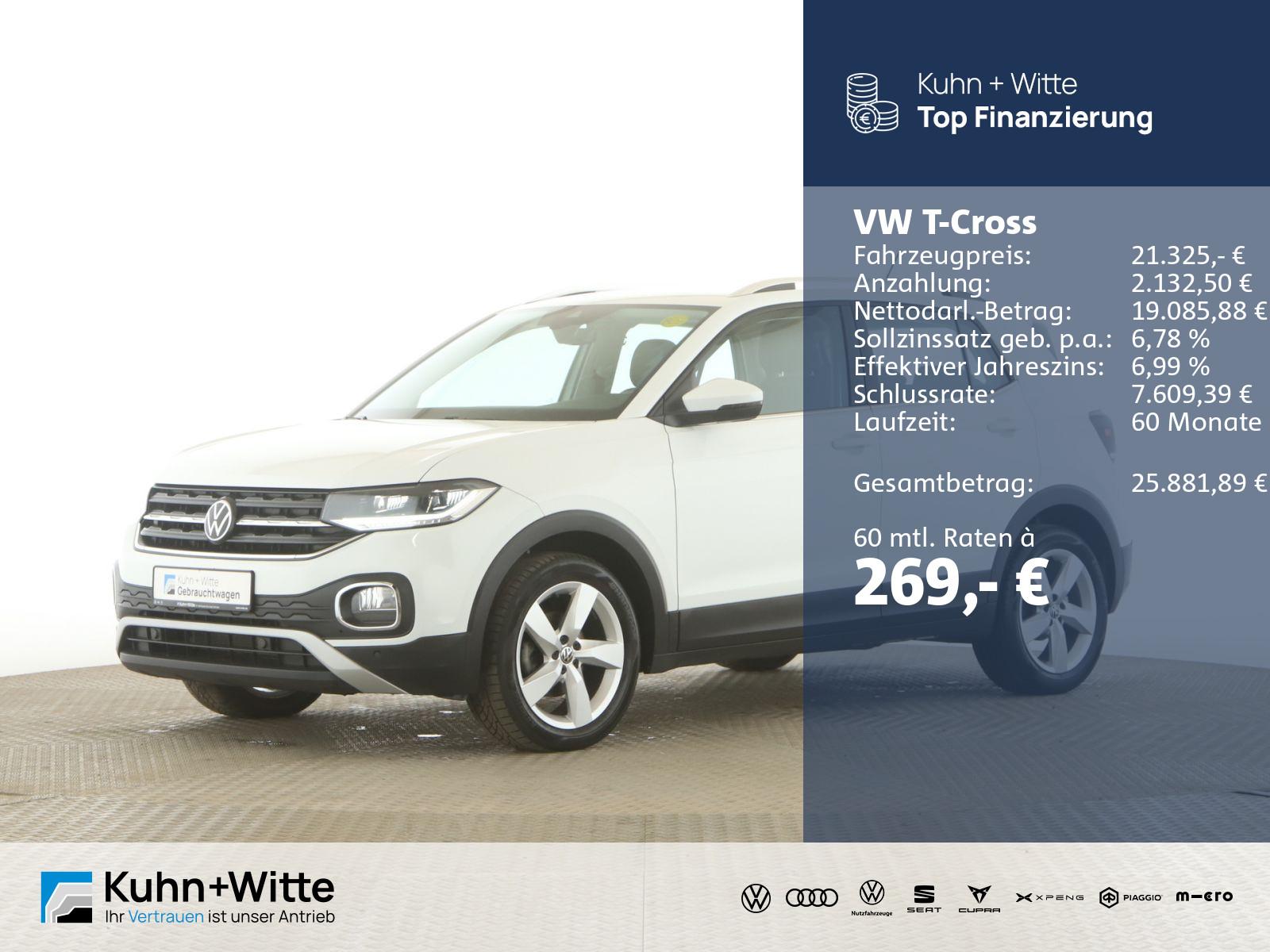Volkswagen T-Cross 1.0 TSI Style LED+PDC+Navi+AppleCar+IQ.D