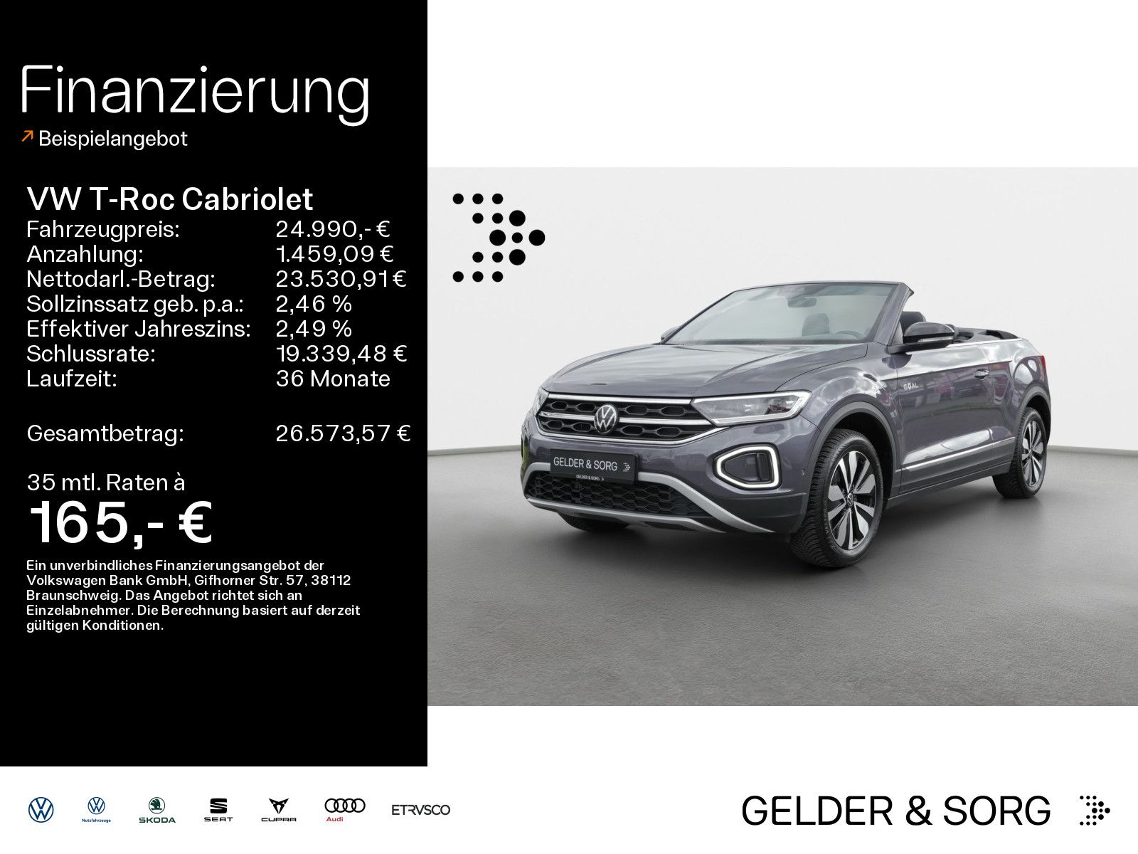 Volkswagen T-Roc Cabriolet 1.0 TSI Goal RFK*Navi*ACC*Digita