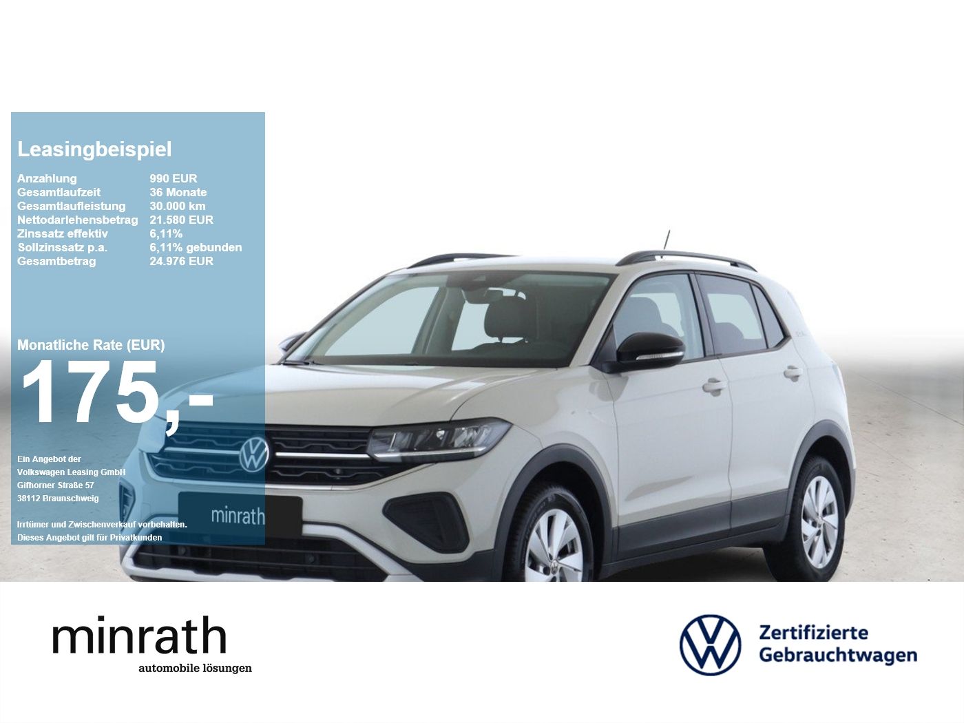 Volkswagen T-Cross GOAL 1.0 TSI AHK ACC LED NAVI APP RFK SH foto 1