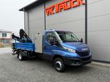 Iveco Daily 72C18/P Kipper Heckkran Funk Vollausst. - Iveco Pritsche + Plane Daily