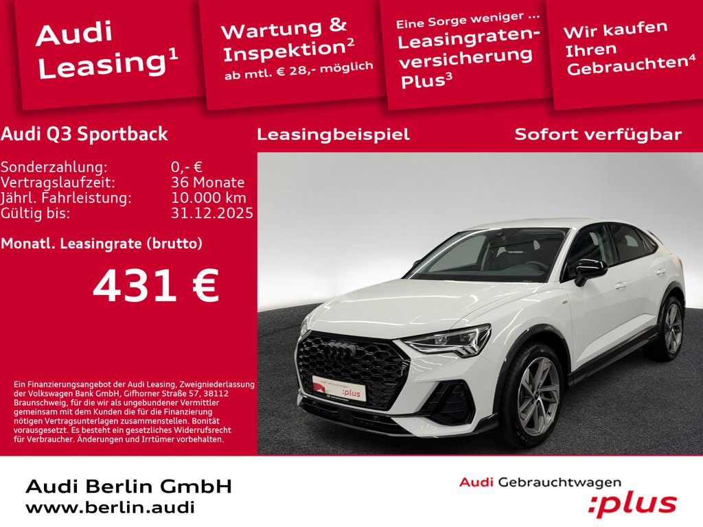Q3 Sportback S line 35 TFSI S tr. AHK LED RFK NA