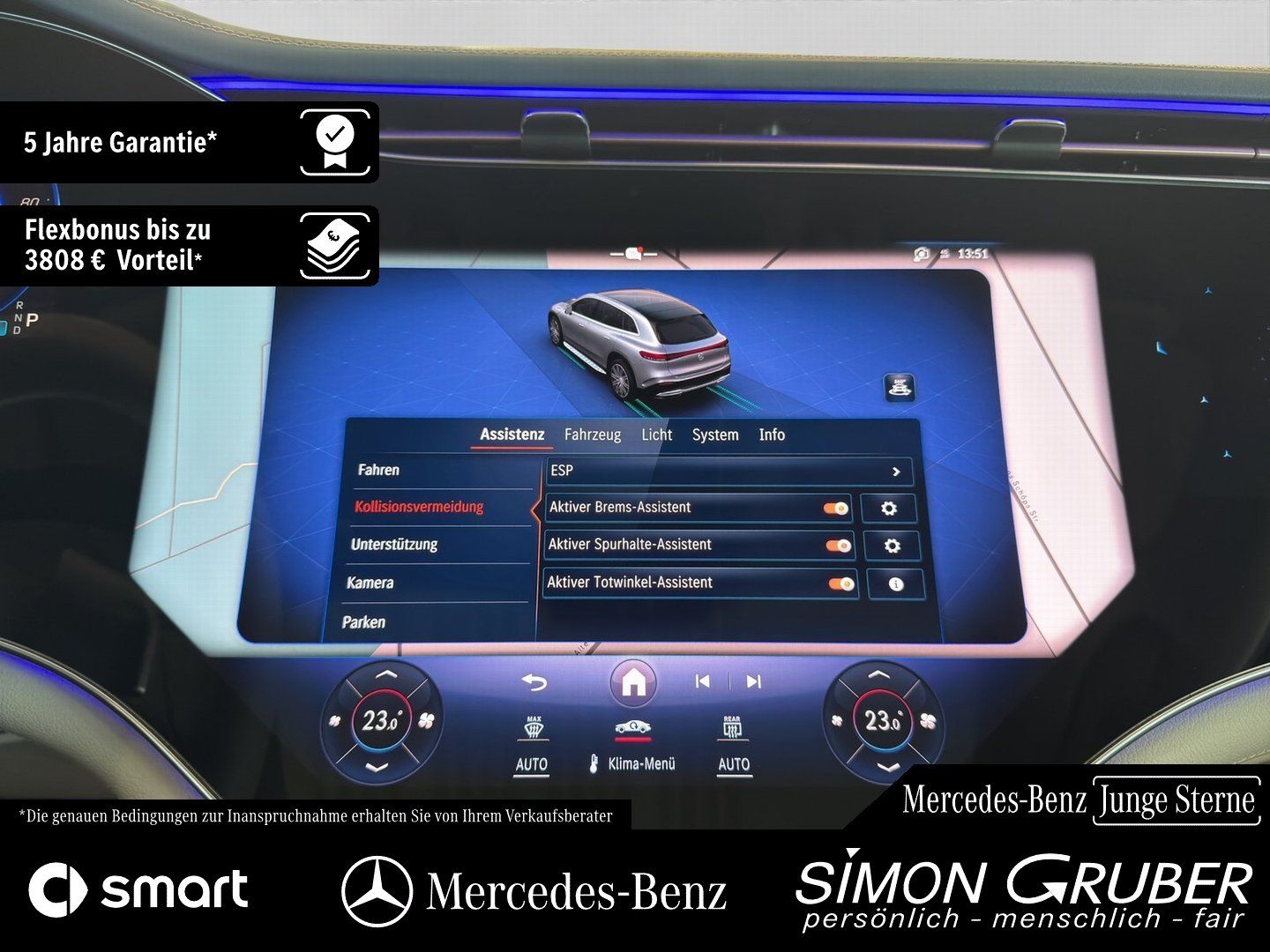 Fahrzeugabbildung Mercedes-Benz EQS 580 4M SUV AMG Night Business Class 7Sitzer