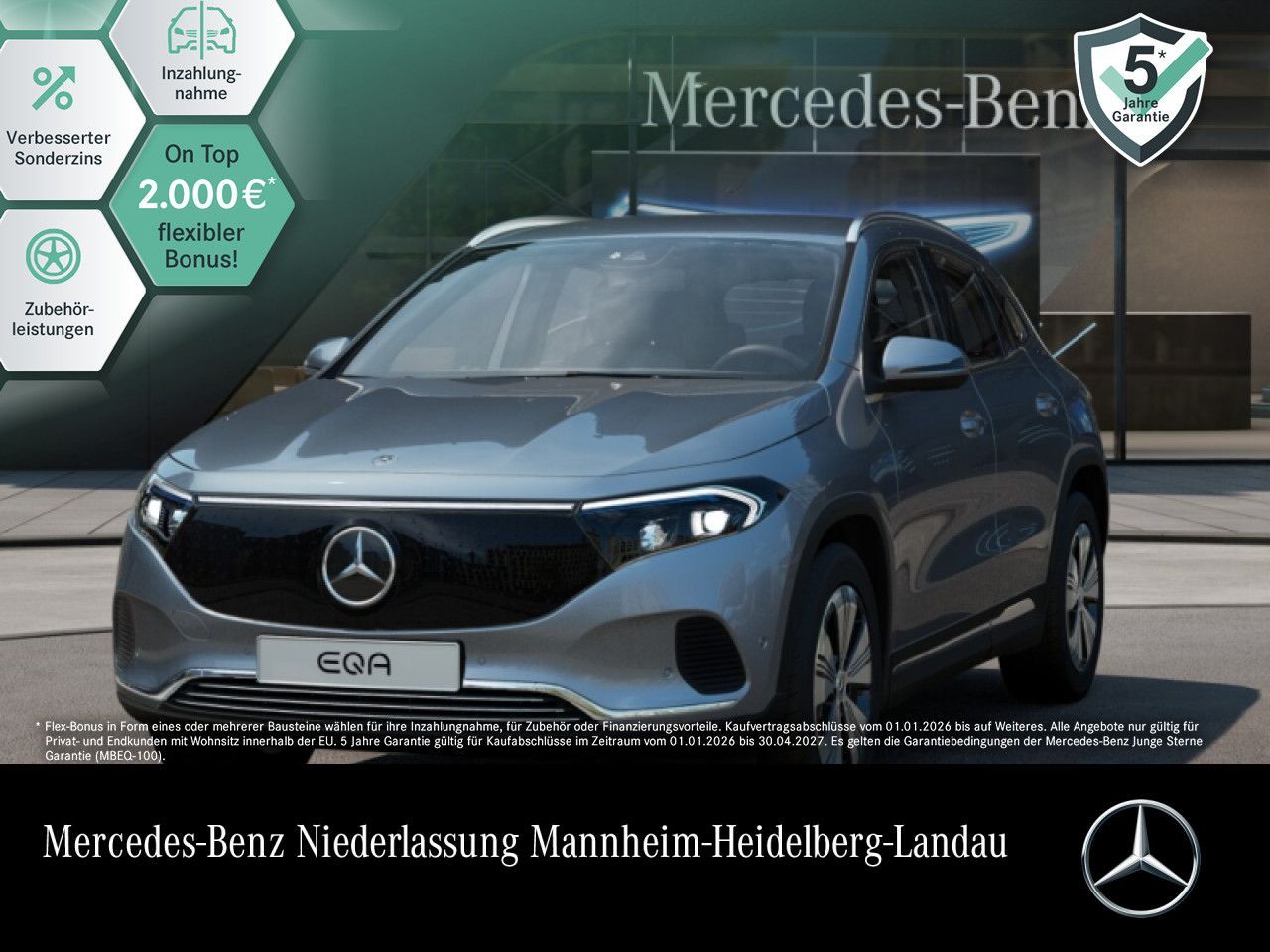 MERCEDES-BENZ EQA 250+ PROGRESSIVE Advanced AHK//flexLadesyst