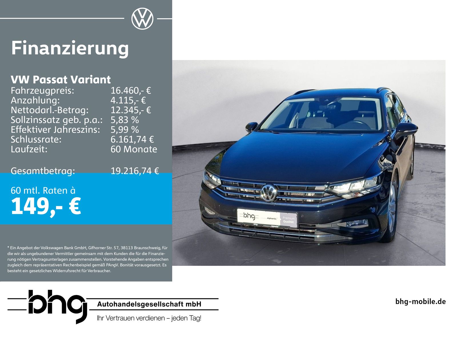 Volkswagen Passat Variant 2,0 TDI Business LED App-Connect