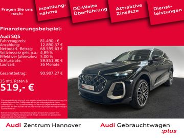 Audi Leasingangebot: Audi SQ5 3.0 TFSI Head-Up Pano Matrix B&O Luft S Line