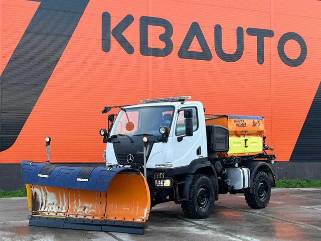 Unimog U 20 4x4 SNOW PLOW / SPREADER / TIPPER BOX