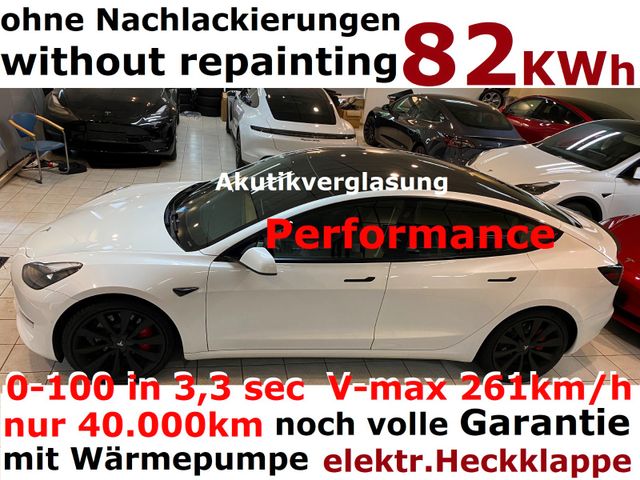 Tesla Model 3 Performance+Wärmepumpe+Akustikverglasung